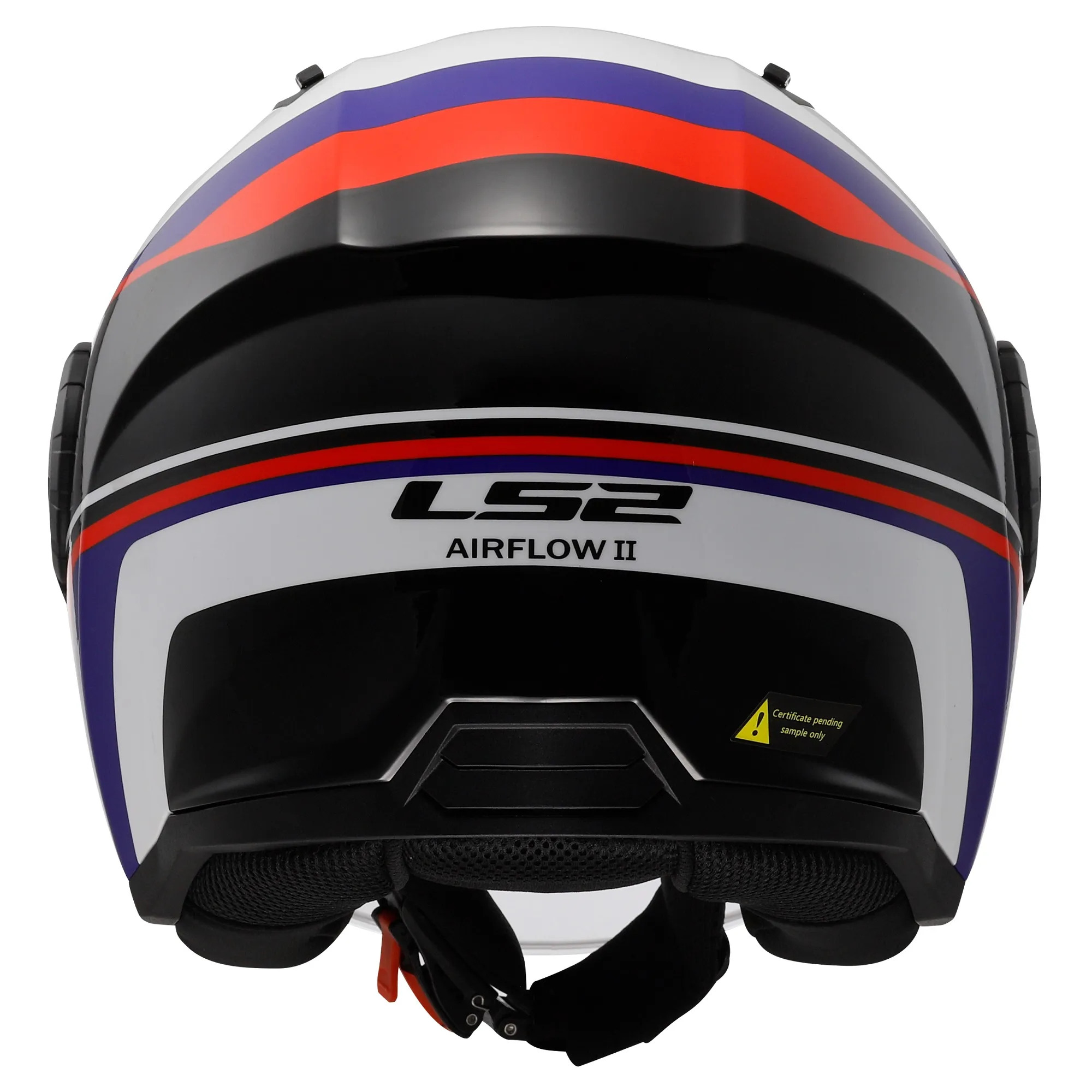 LS2 OF616 Airflow II Rush Helmet - White/Blue/Red