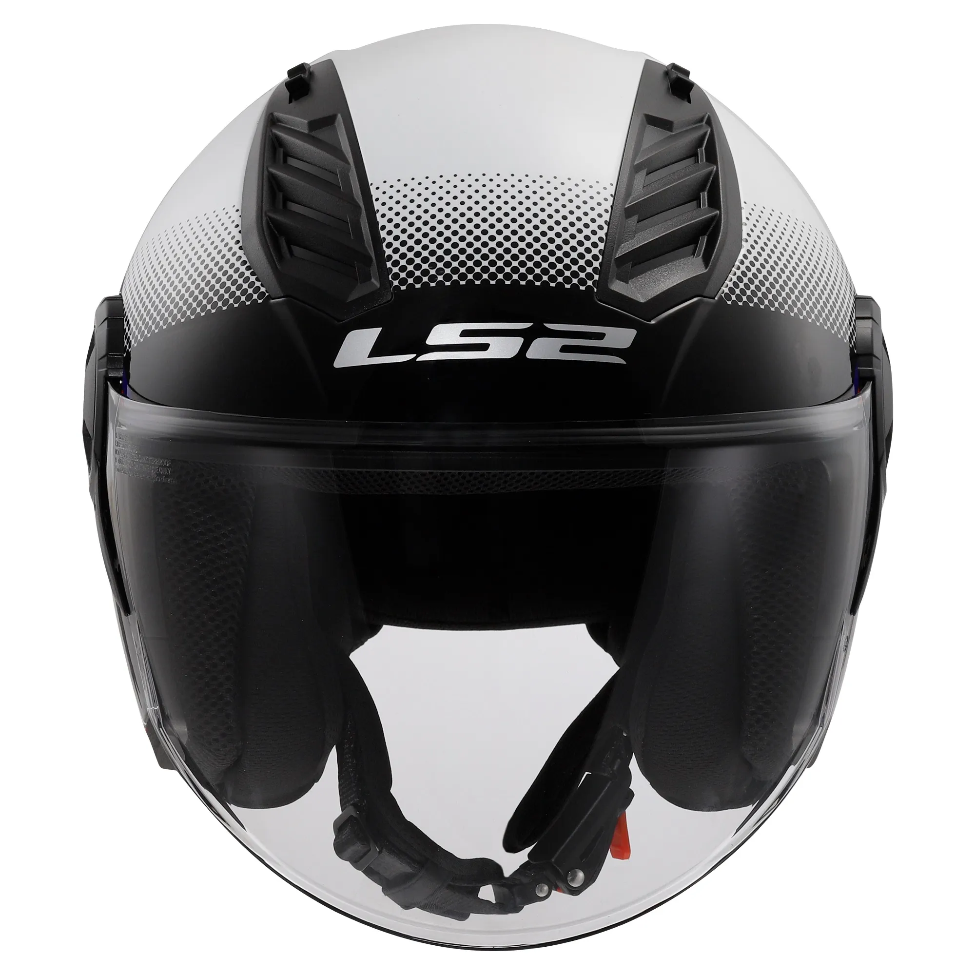 LS2 OF616 Airflow II Rush Helmet - White/Blue/Red