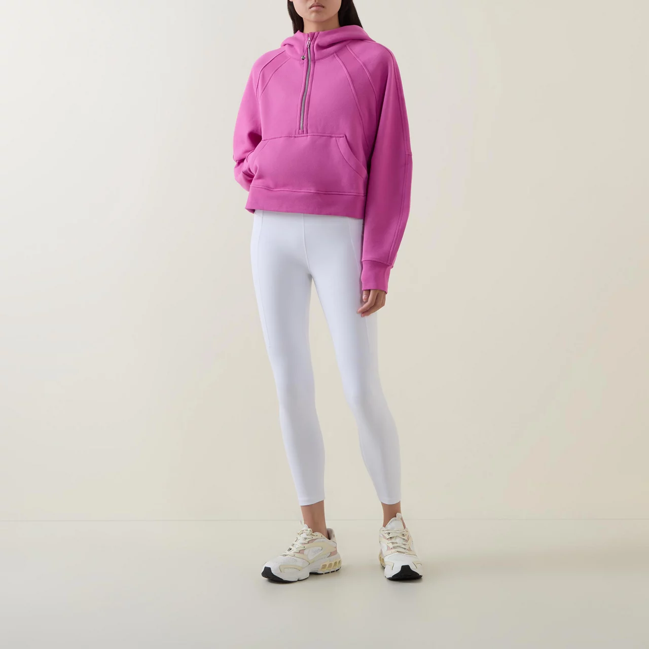 LULULEMON Scuba Oversized Half-Zip Hoodie - Pow Pink Tone