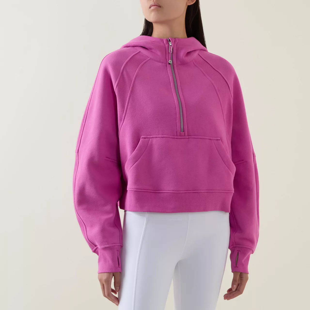 LULULEMON Scuba Oversized Half-Zip Hoodie - Pow Pink Tone