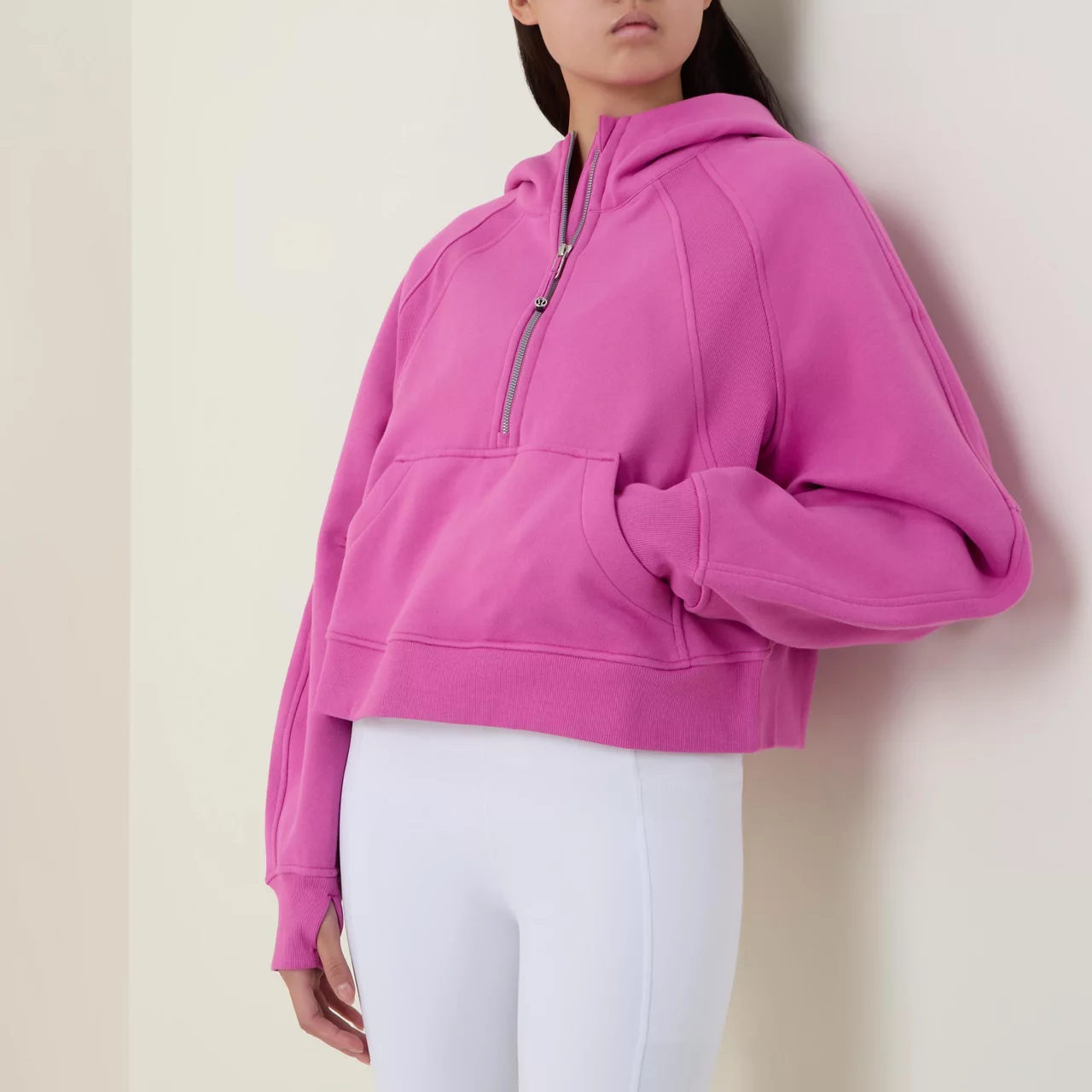 LULULEMON Scuba Oversized Half-Zip Hoodie - Pow Pink Tone