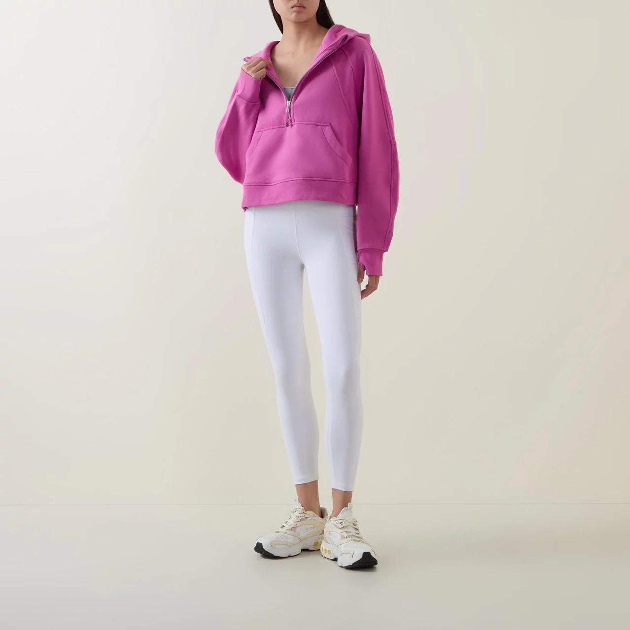 LULULEMON Scuba Oversized Half-Zip Hoodie - Pow Pink Tone