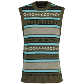 Lyle & Scott Archive Glen Fair Isle Knitted Vest O