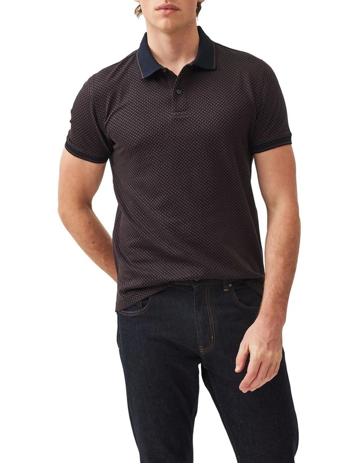 Lynden Sports Fit Polo in Midnight