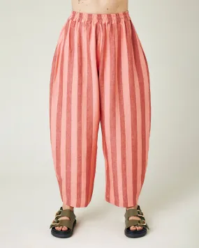 Mabel Blush Stripe Linen Trousers