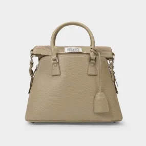 Maison Margiela  5Ac Medium Bag in Beige Leather