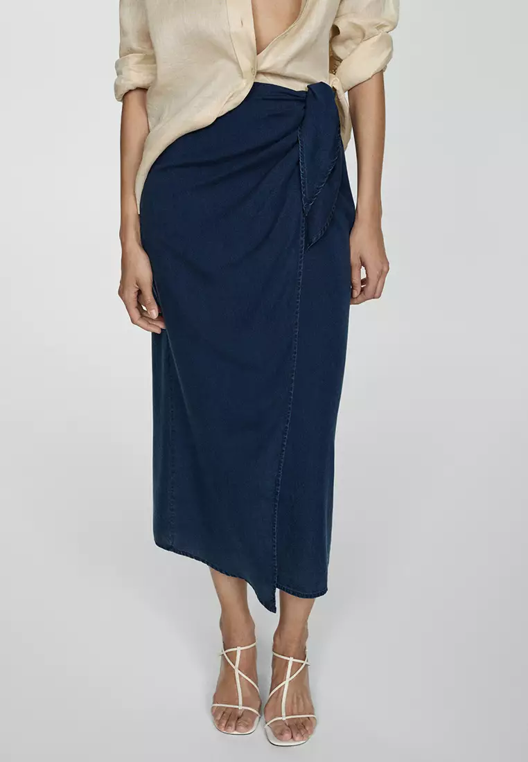 Mango Lyocell Sarong Skirt