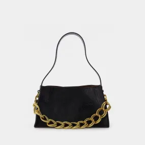 Manu Atelier  Mini Kesme Bag in Black Leather