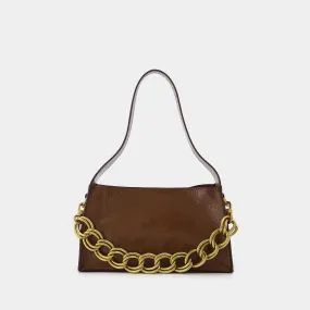 Manu Atelier  Mini Kesme Bag in Brown Leather