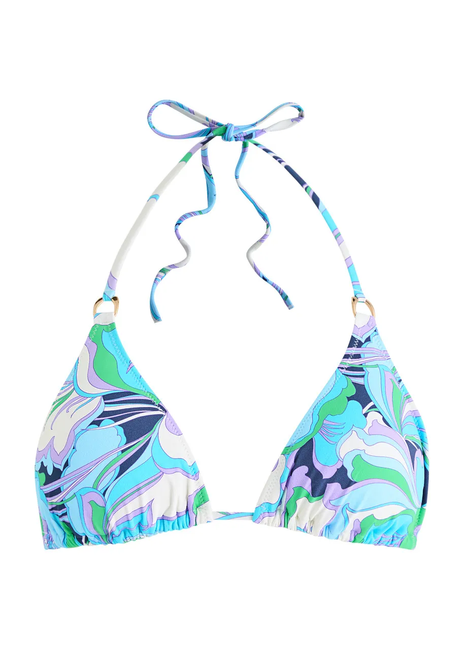 MELISSA ODABASH Key West printed bikini top  -                         -                     -                