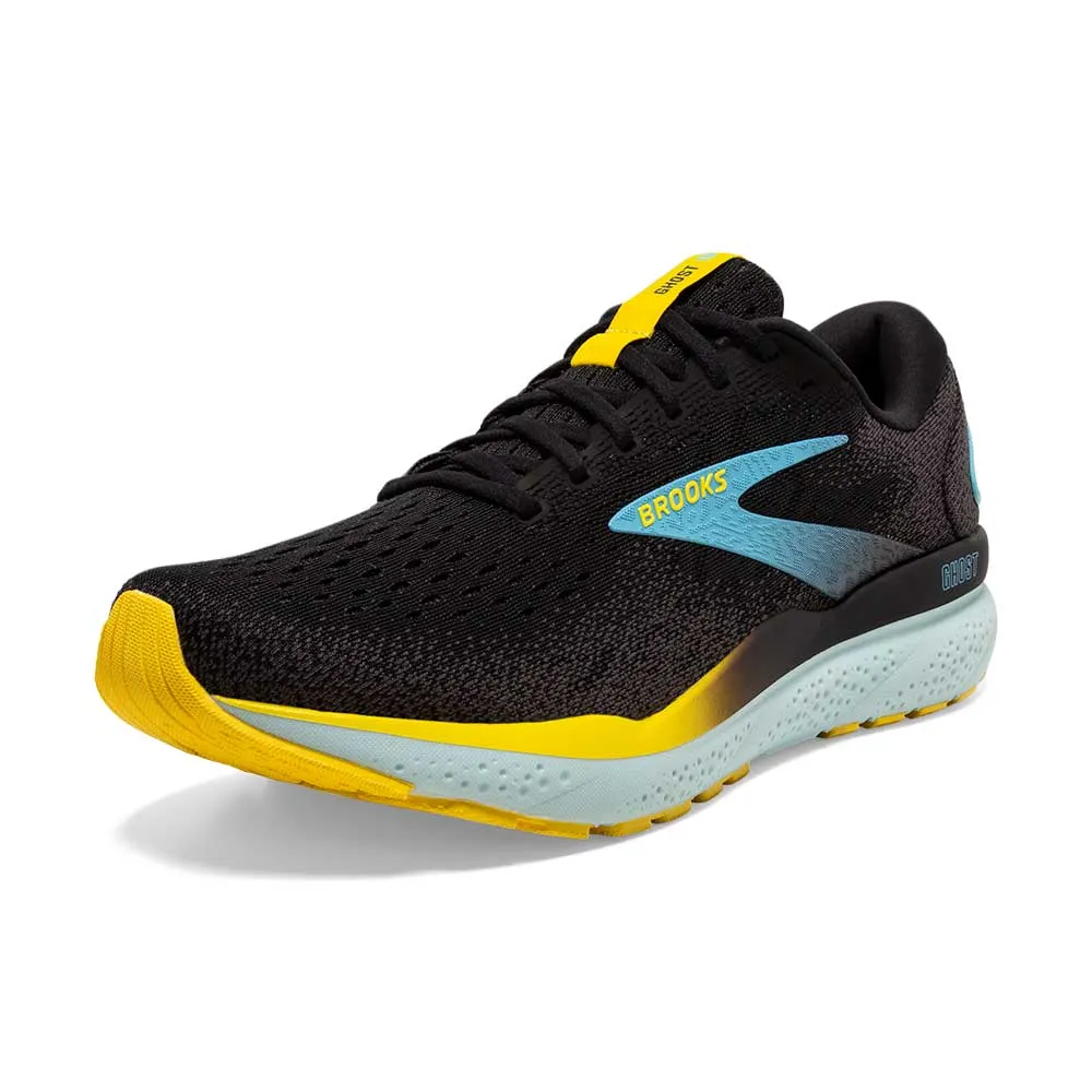 Men's Ghost 16 Running Shoe - Black/Forged Iron/Blue - Regular (D)