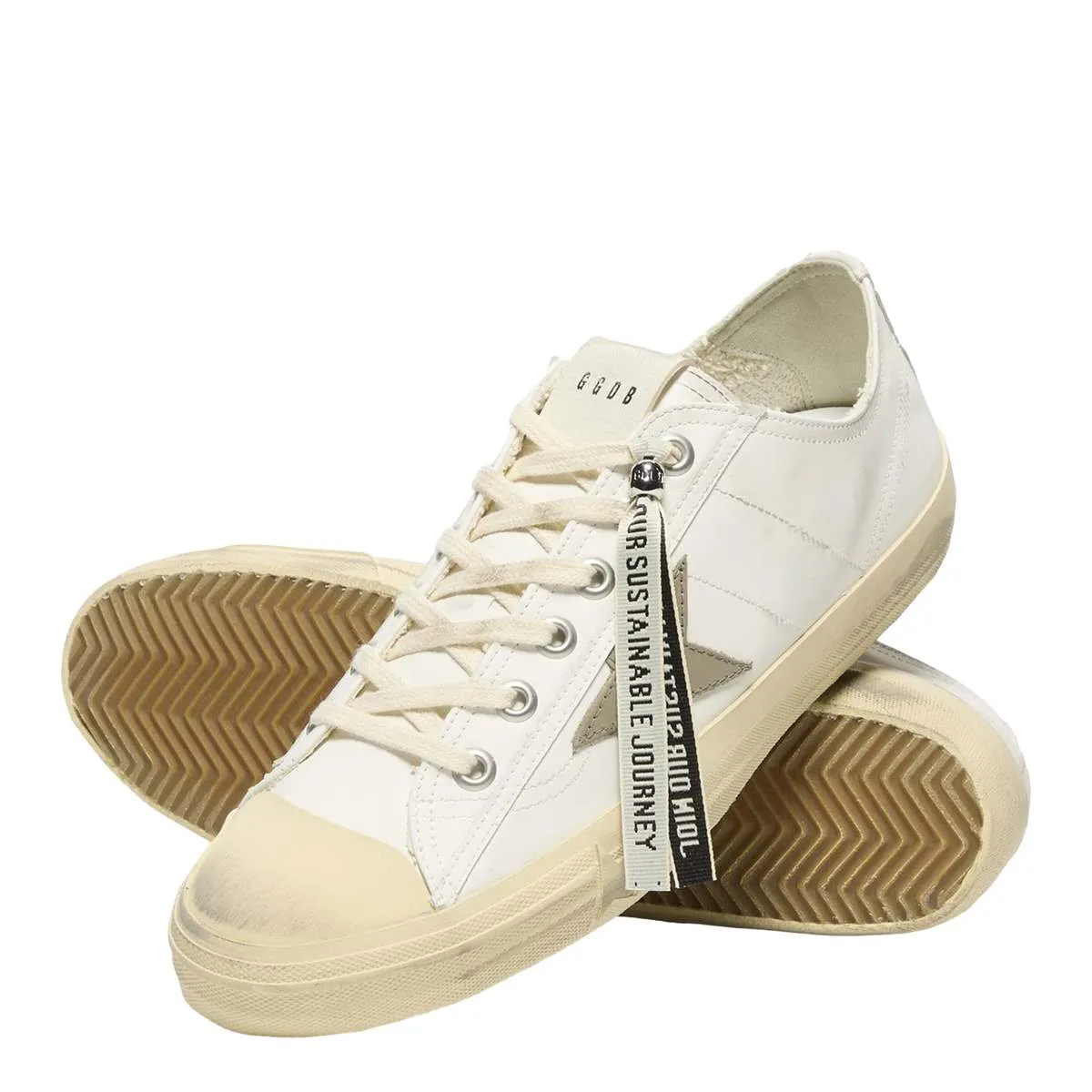 Men's V-Star 2 Rubber Toe Bio Sneakers - White/Taupe