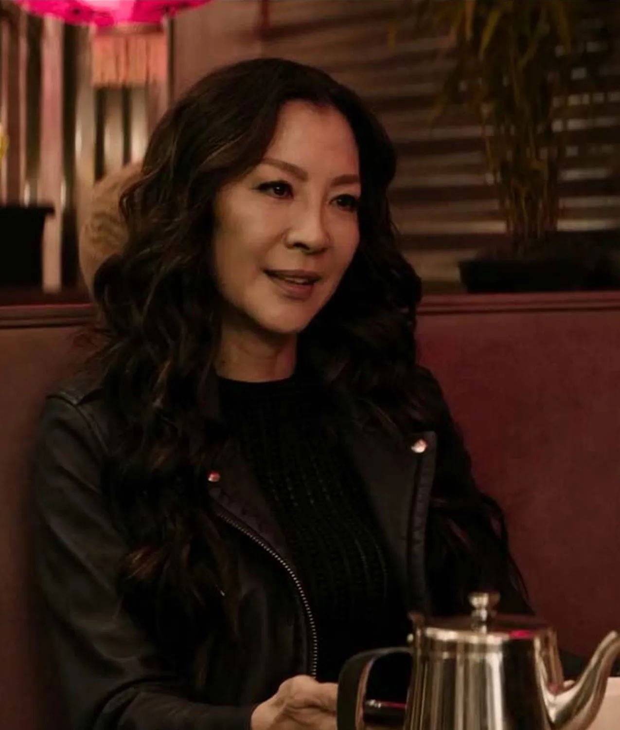 Michelle Yeoh Boss Level Dai Feng Leather Jacket | Abbraci