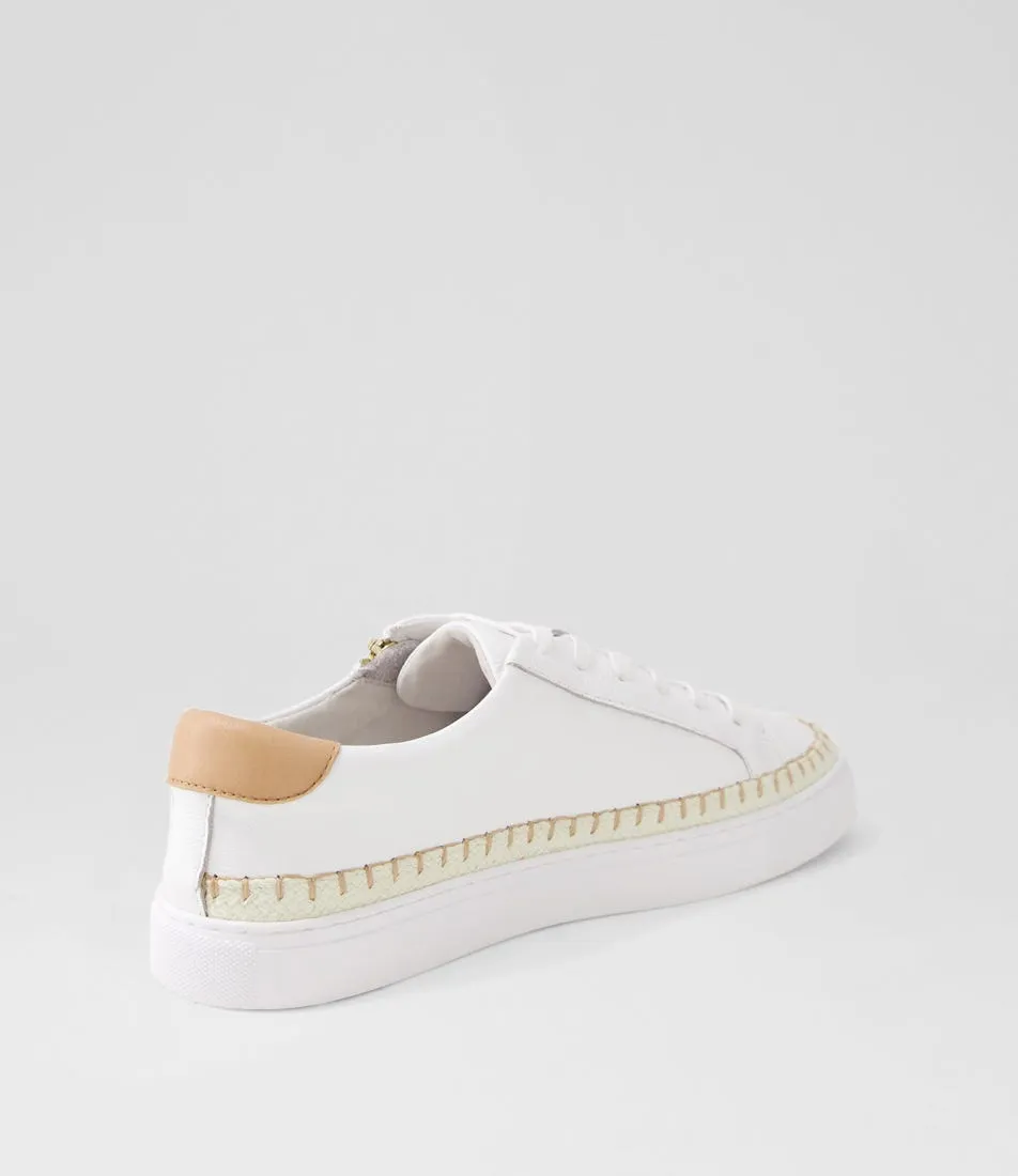 MIDAS Tolly White Stone Leather Sneakers