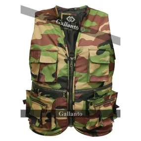 Military Camouflage Hunter Fisherman's Multi Pocket Mens Waistcoat