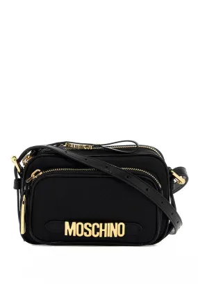 mini shoulder bag with metal logo B7382 8202 MULTI BLACK