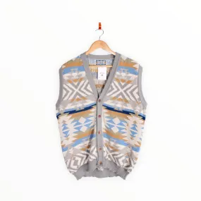 Missoni Knitted Button Up Vest XL