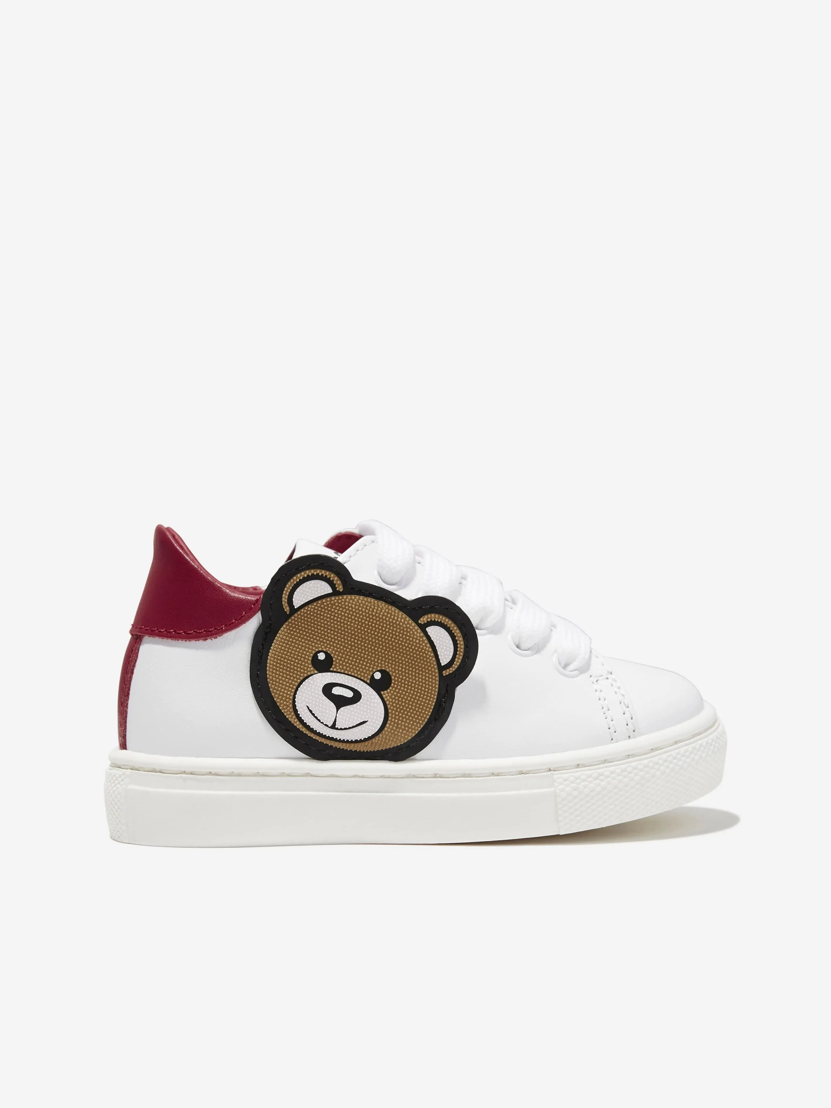 Moschino Kids Teddy Bear Trainers in White