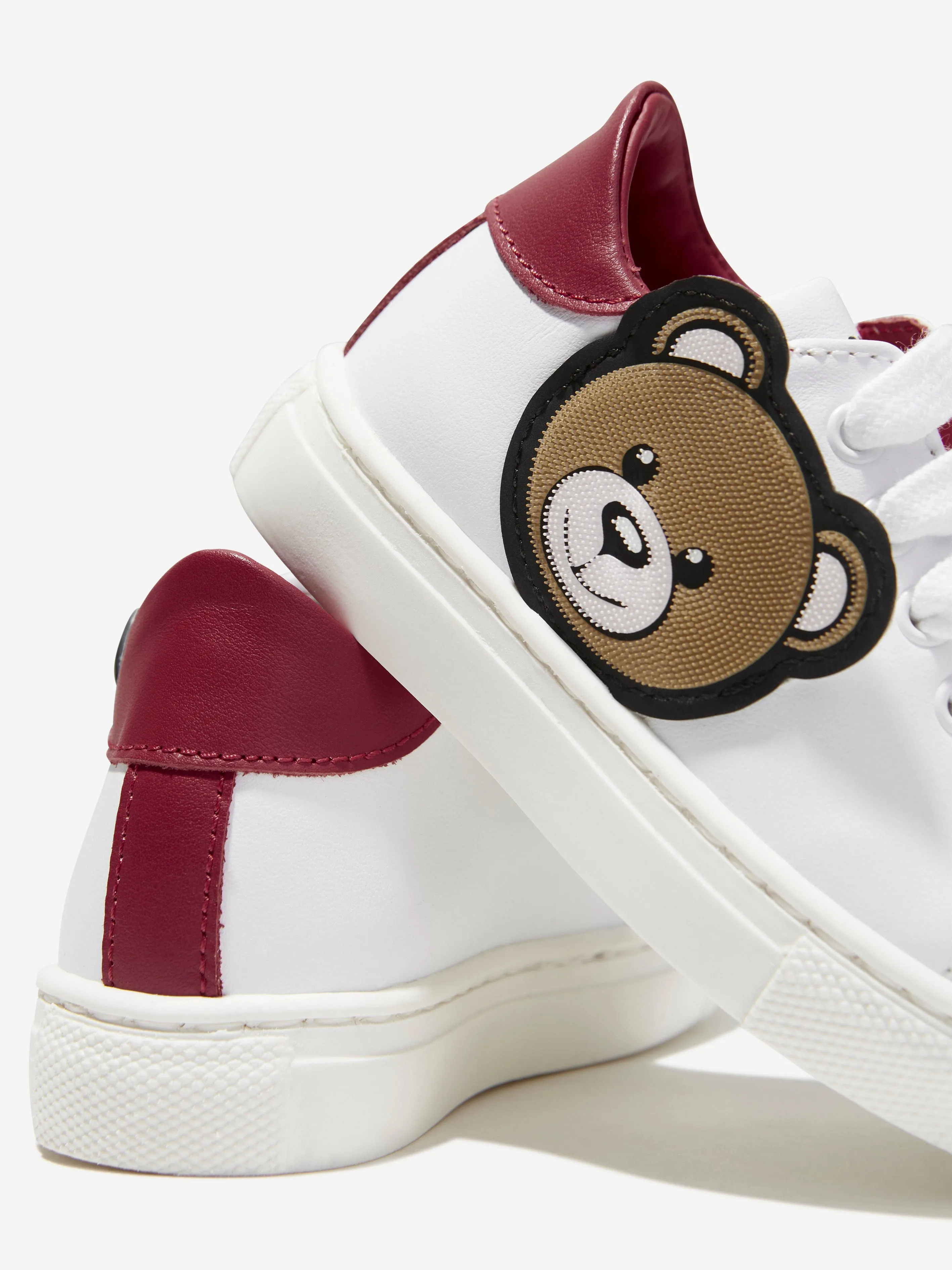 Moschino Kids Teddy Bear Trainers in White