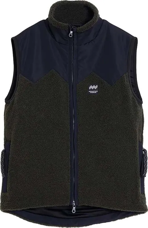 Mountain Works Unisex Pile Fleece Vest Military | Buy Mountain Works Unisex Pile Fleece Vest Military here | Outnorth