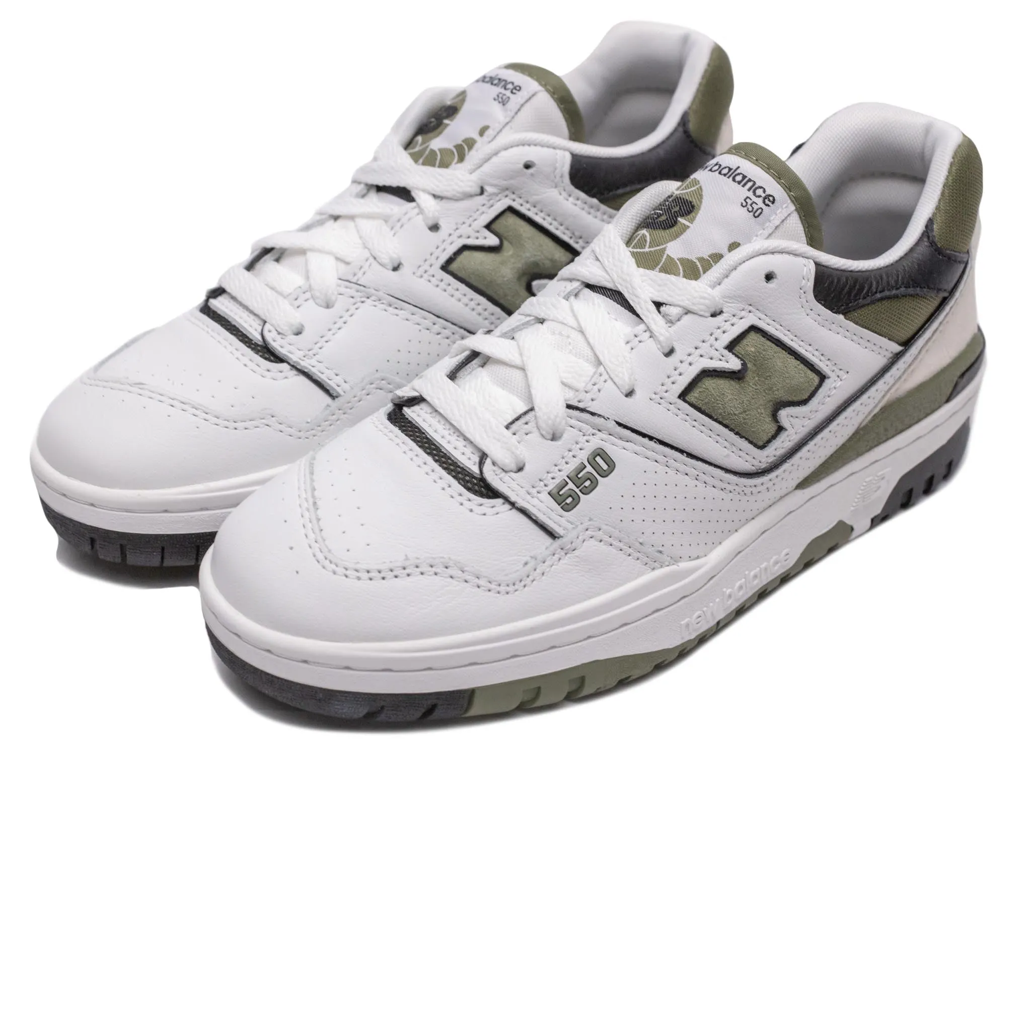 New Balance BB550DOB White/Dark Olivine