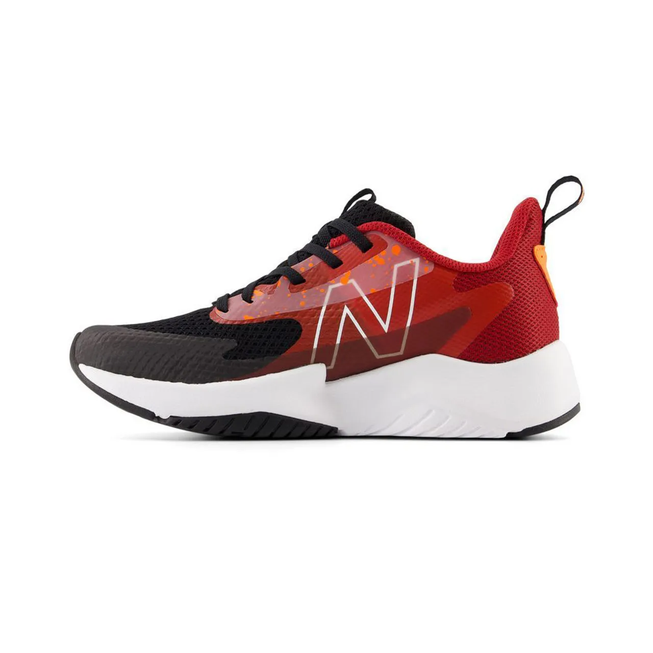 New Balance Big Kids Rave Run v2 - Black / True Red / Blaze Orange