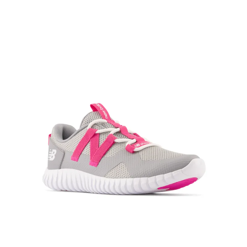 New Balance Youth Girls Playgruv V2 Bungee Running Shoe - GTPGRVAD (Wide)