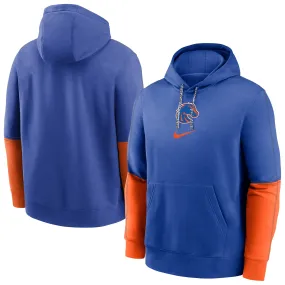 Nike Boise State Broncos Royal 2024 Sideline Club Fleece Pullover Hoodie