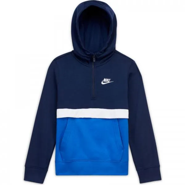 Nike - Boy - Colorblock Club Pullover Hoodie - Navy/White/Royal