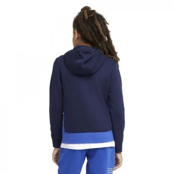 Nike - Boy - Colorblock Club Pullover Hoodie - Navy/White/Royal