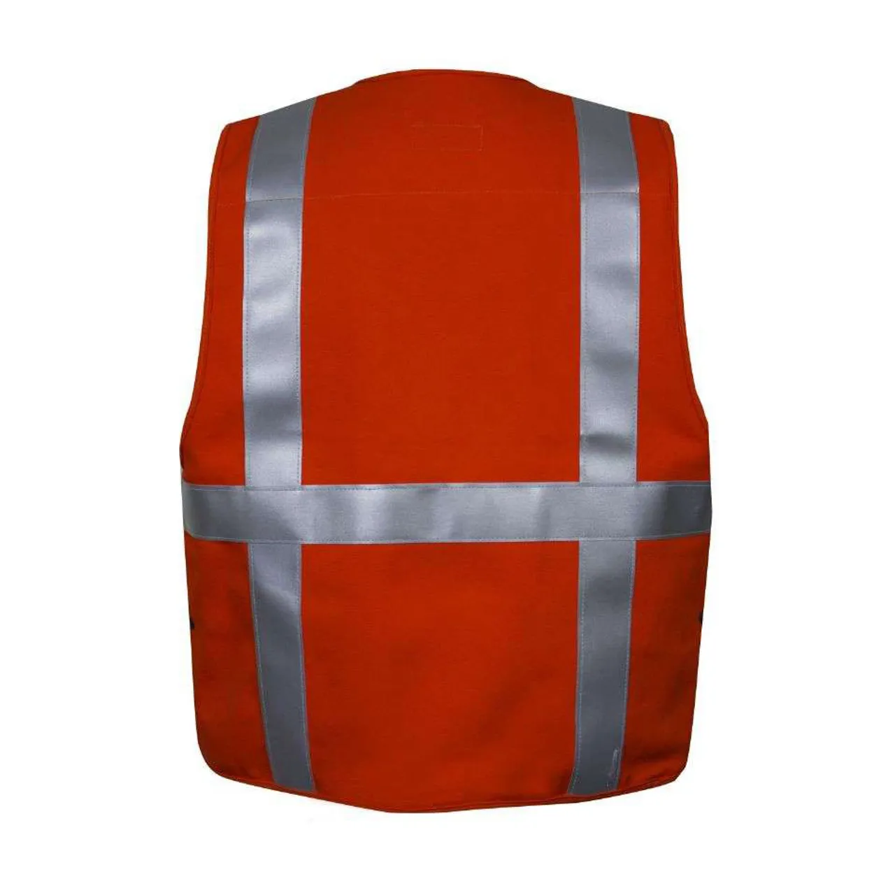 NSA FR Non-ANSI Hi Vis Orange Cotton Made in USA Survey Vest VNT99374