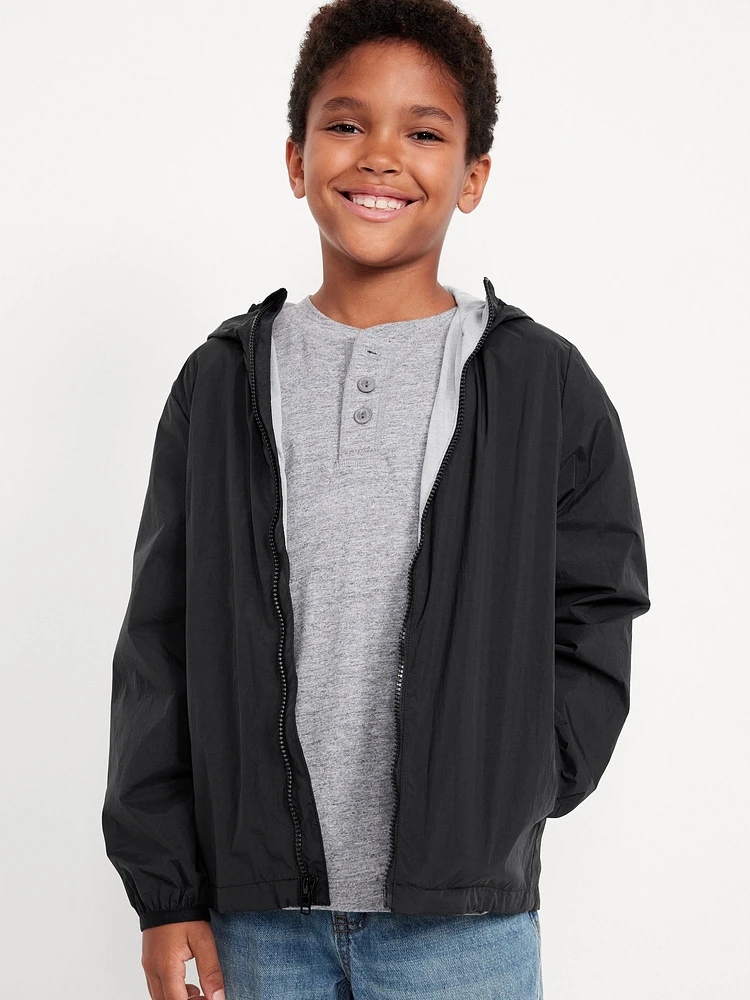 Old Navy Hooded Zip-Front Water-Resistant Jacket for Boys