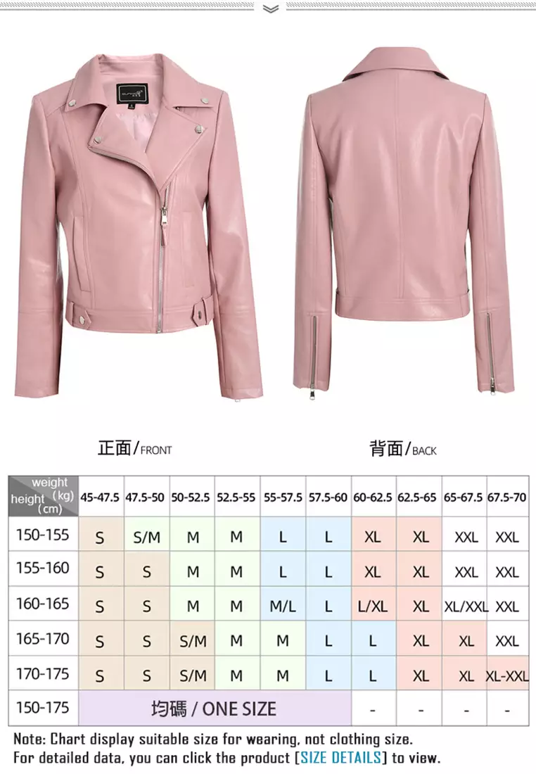 ONX.HK Fashion All-Match Lapel Pu Leather Jacket