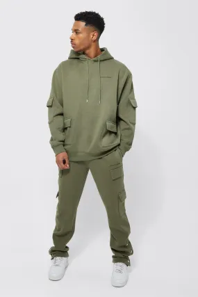 Oversized Official Cargo Hooded Tracksuit