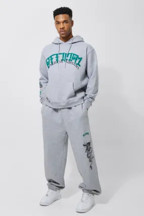 Oversized Official Graphic Hooded Tracksuit