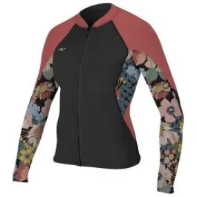 O'Neill Bahia 1/5mm Womens Full-Zip SAMPLE Wetsuit Jacket - UK 10