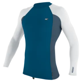 O'Neill Premium Skins Mens Long Sleeve Rash Vest - Ultra Blue/Copenblue/White