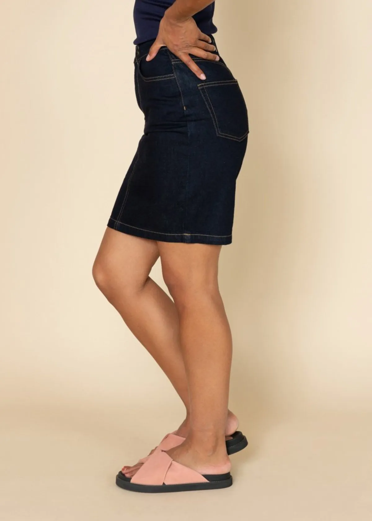 Penny Skirt - dark denim