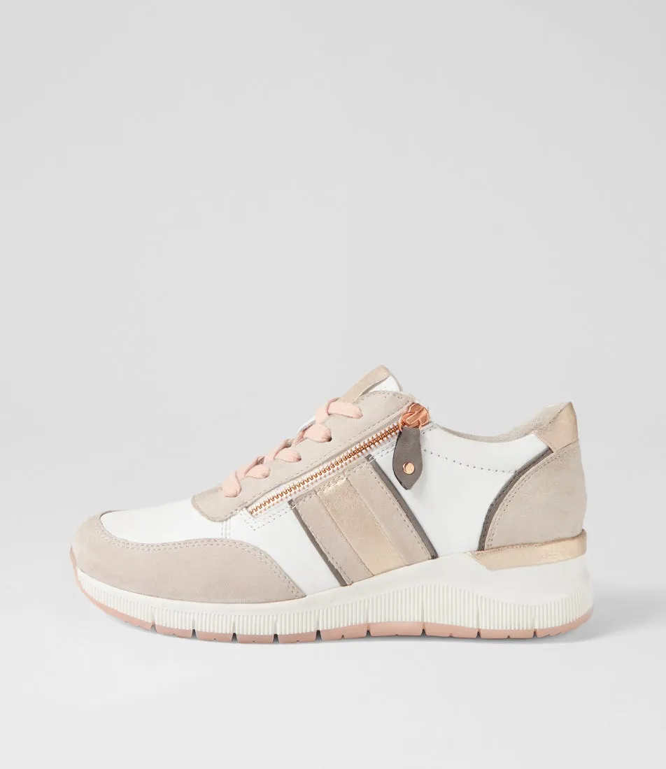 PLANET Bex Rose Combo Leather Sneakers