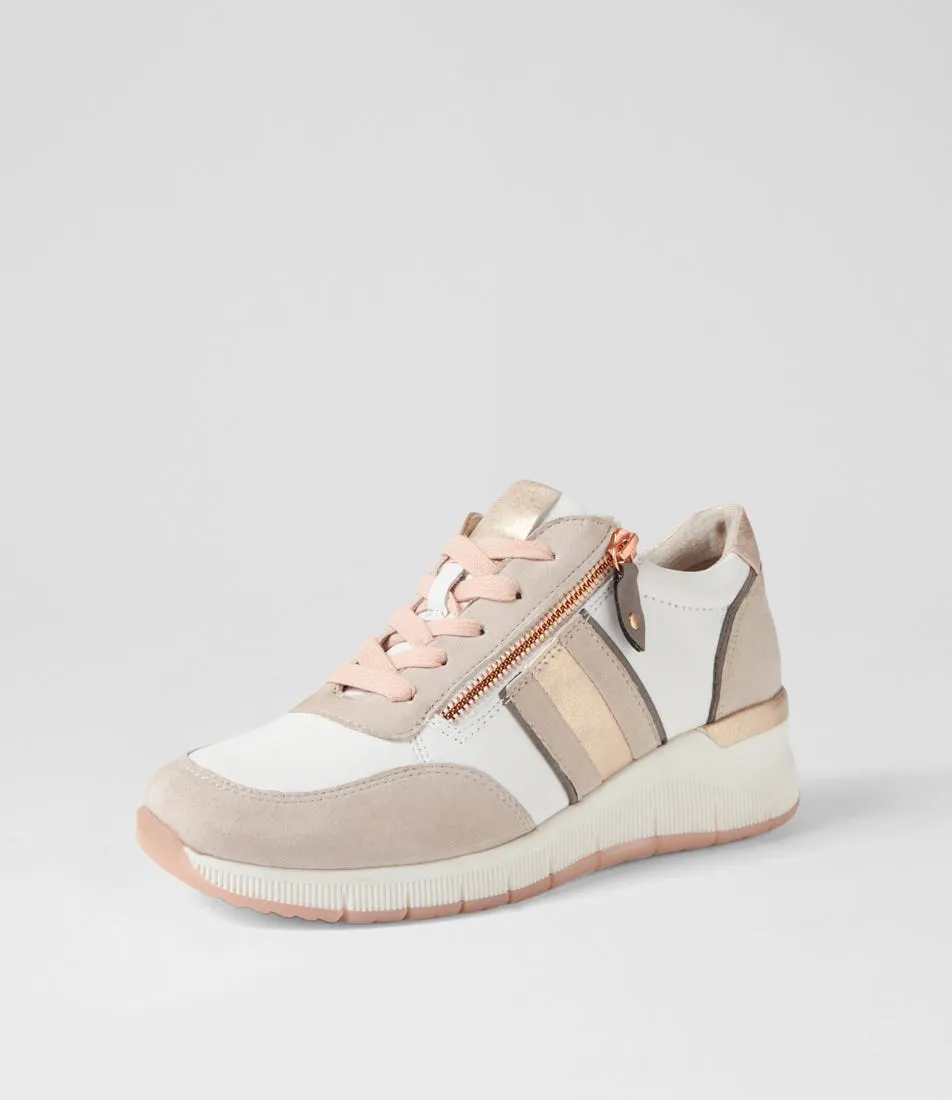 PLANET Bex Rose Combo Leather Sneakers