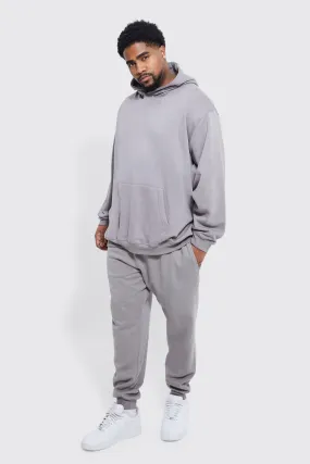 Plus Lightweight Oversized Hooded Tracksuit