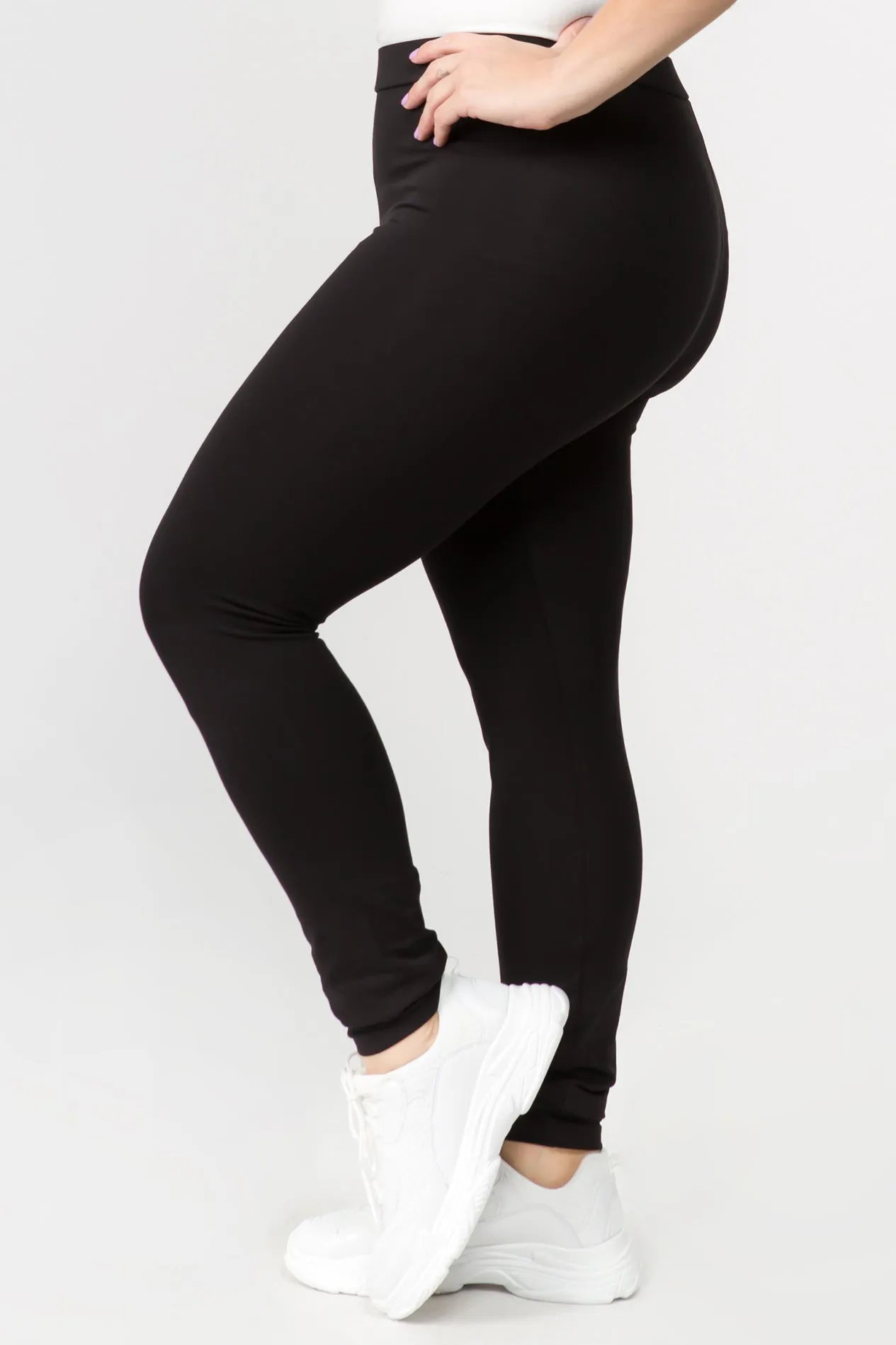 Plus Size Basically Perfect High Rise Cotton Leggings