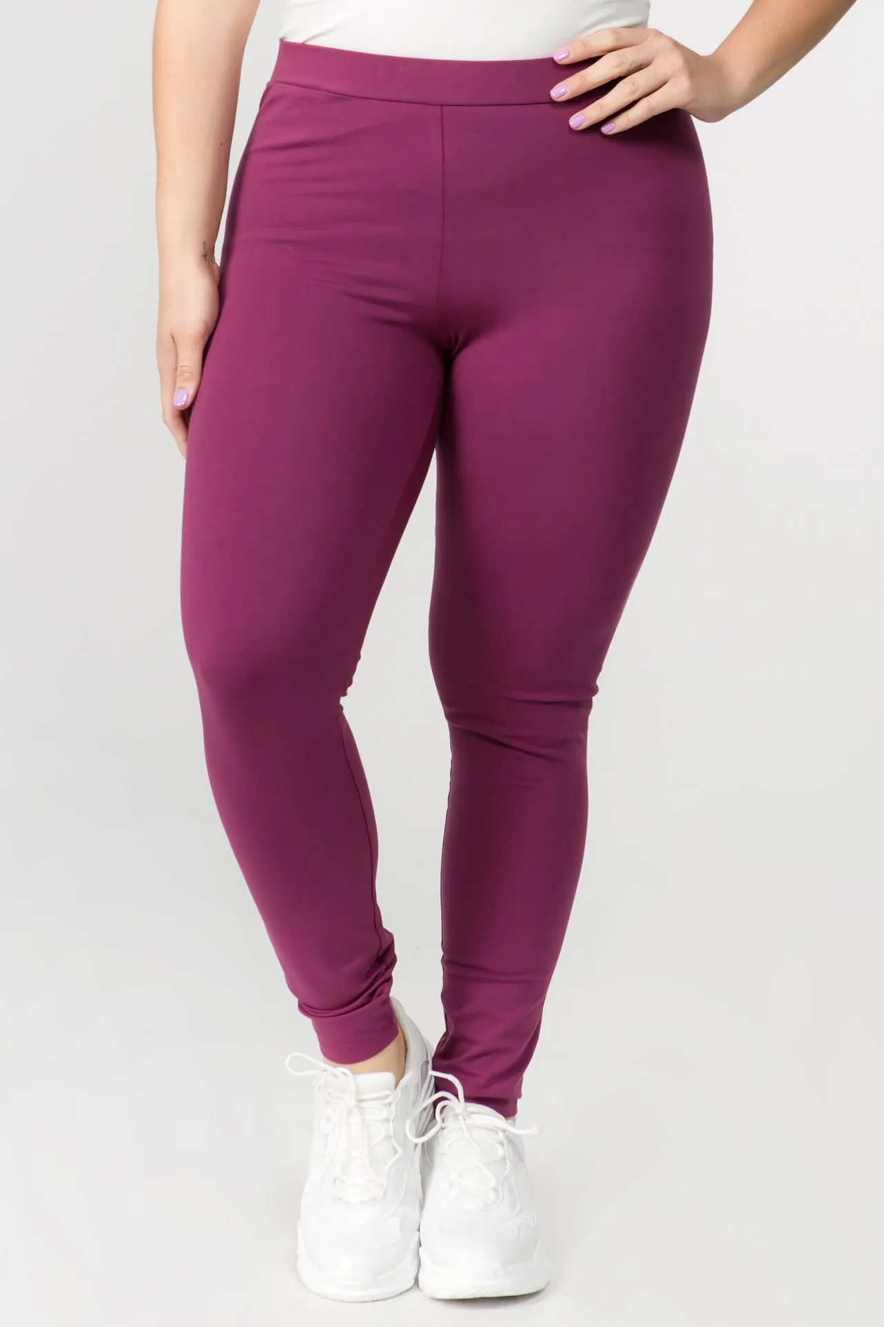 Plus Size Basically Perfect High Rise Cotton Leggings