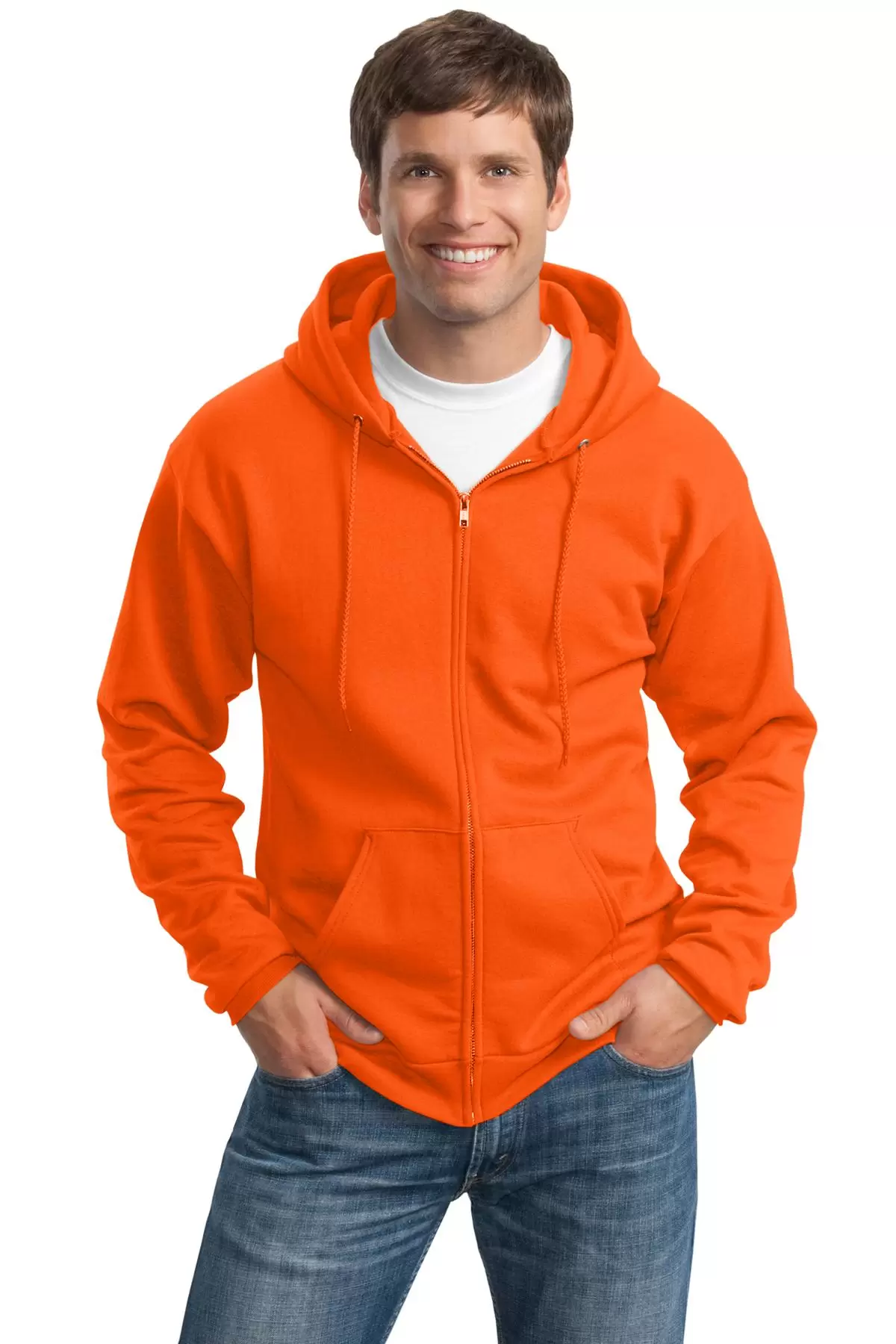 Port & Company PC90ZHT Tall Essential Fleece Full-Zip Hooded Sweatshirt SKU: PC90ZHT