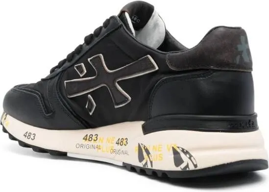 Premiata Mick logo-patch sneakers Black