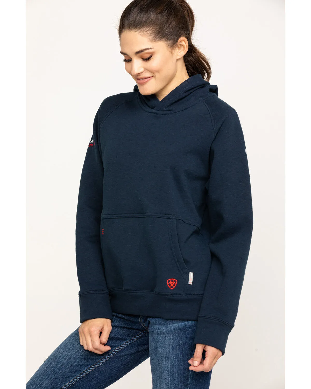 Product Name:  Ariat Women's FR Primo Fleece Logo Hooded Sweatshirt