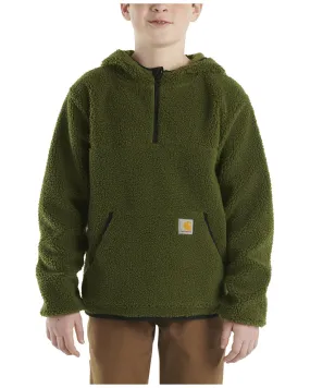 Product Name:  Carhartt Toddler Boys' Half Zip Long Sleeve Fleece Hooded Pullover