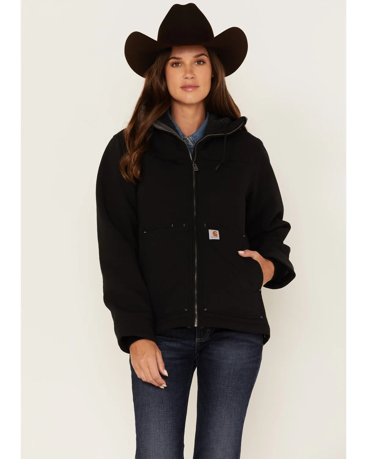 Product Name:  Carhartt Women's Super Dux Relaxed Fit Zip-Front Sherpa-Lined Work Jacket