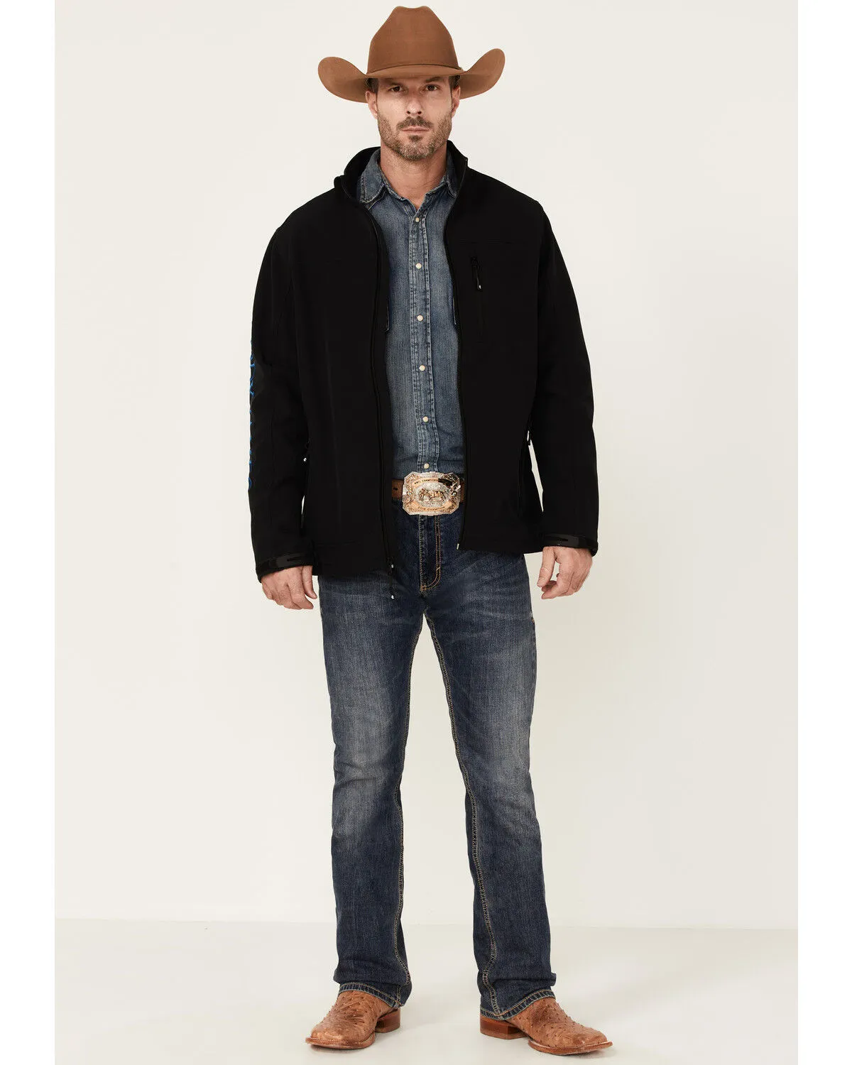 Product Name:  Cody James Core Men's Royal Embroidered Logo Sleeve Zip-Front Steamboat Jacket