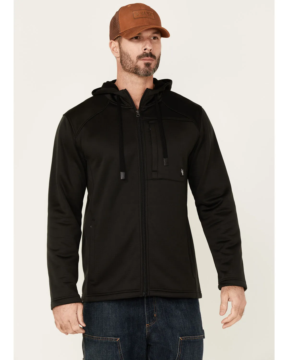 Product Name:  Hawx Men's Merrick Grid Back Zip-Front Fleece Hooded Work Jacket